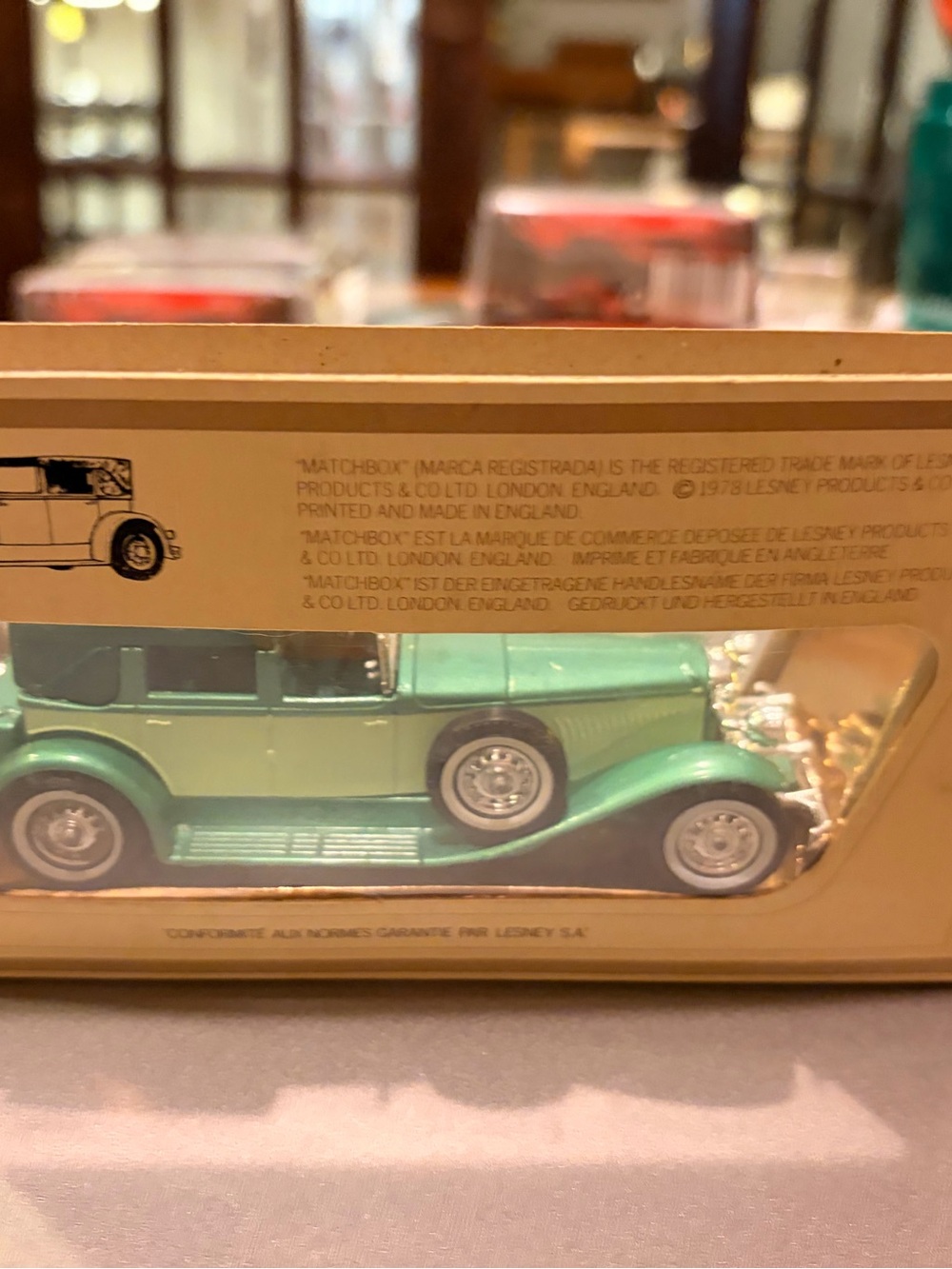 Match Green Die-Cast Classic Toy Car